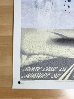 Willie Nelson - 2006 Emek Gan Poster Santa Cruz, CA Catalyst