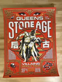 James Jirat Patradoon Queens Of The Stone Age - 2018 James Patradoon Poster Hobart, AUS