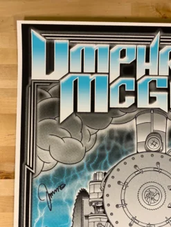 Umphrey's McGee - 2015 John Warner Poster Band Signed Chattanooga, TN