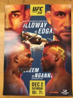 Sold Out Posters UFC 218 - 2017 Poster Holloway Vs Edgar, Overeem Vs Ngannou