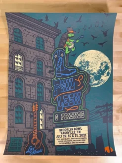 Phil Lesh - 2021 Status Serigraph Poster Nashville, TN Brooklyn Bowl Grateful Dead