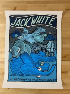 Chicago, IL Jack White - 2018 Jay Ryan Poster Chicago The Metro S/N