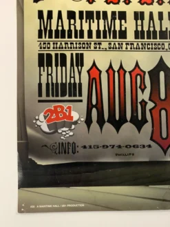 Gig Posters MHP 35 Willie Nelson - 1997 Jim Phillips Poster Maritime Hall San Fran 1st