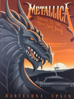 Gig Posters Metallica - 2018 Mark 5 Poster Barcelona, ESP Palau Sant Jordi