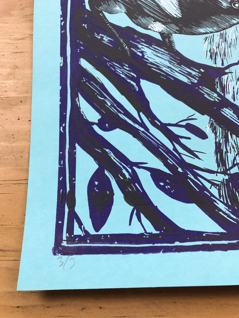 The Avett Brothers - 2016 Zeb Love Poster Pittsburgh, PA Stage AE VARIANT BLUE