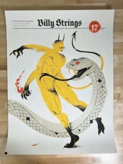 Billy Strings - 2021 Delicious Design League Poster Denver, CO 10/17 AP Colorado