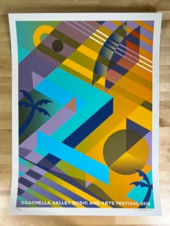 Coachella - 2018 Teddy Kelly Poster Empire Polo Indio, CA S/N