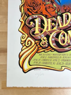 Dead & Company - 2019 AJ Masthay Poster Summer Tour 1250 Gig Posters
