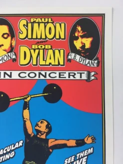 Gig Posters Bob Dylan Paul Simon - 1999 Mark Arminski Poster Portland, OR Rose Garden