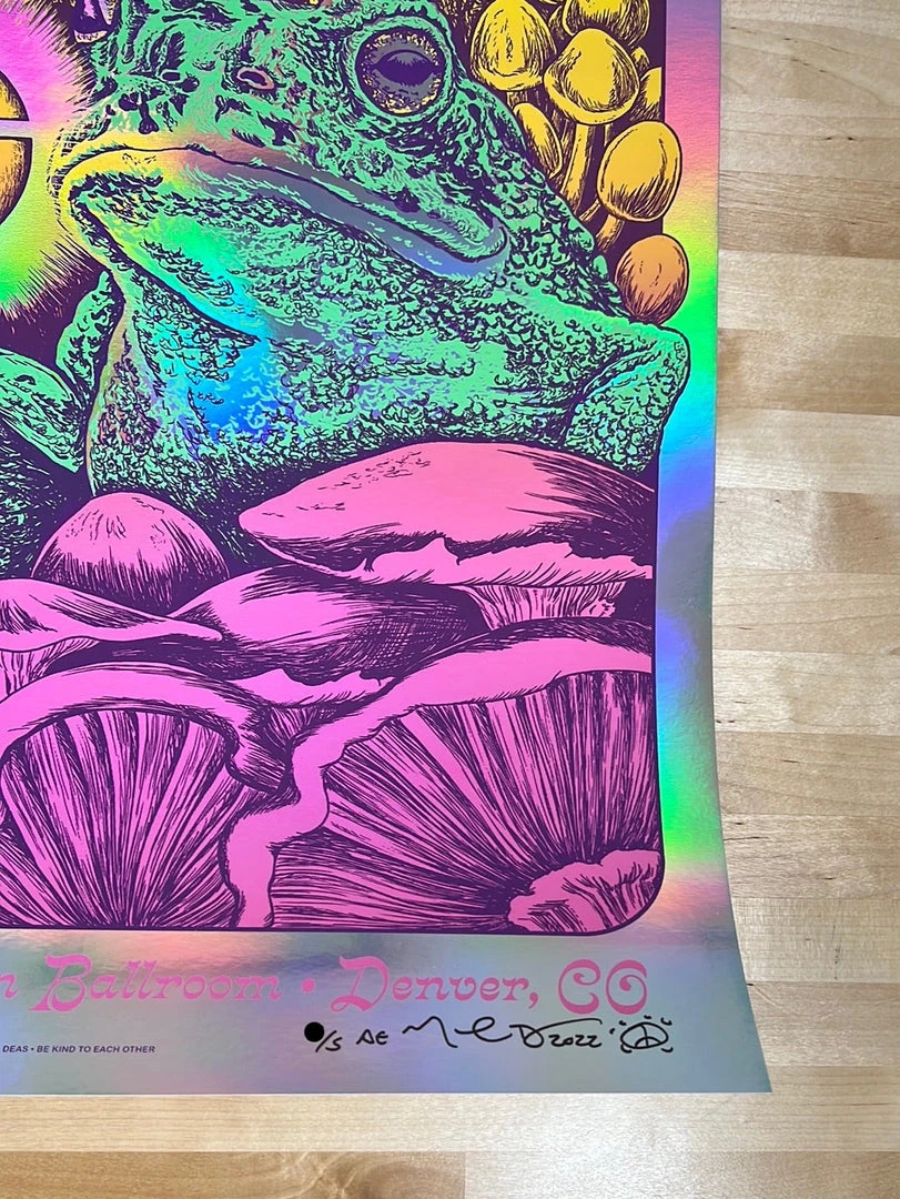 Disco Biscuits - 2022 Nathaniel Deas Poster Denver, CO FOIL Colorado