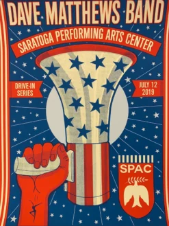 Dave Matthews Band - 2020 Methane Poster Saratoga Springs VOTE Gig Posters