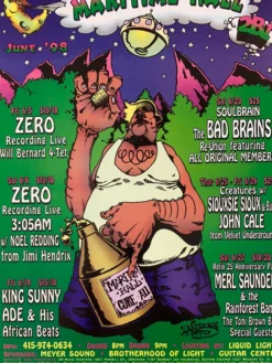 Sold Out Posters MHP 47 Maritime Hall - 1998 Poster June Zero, Soulbrain San Fran 1st Gig Posters