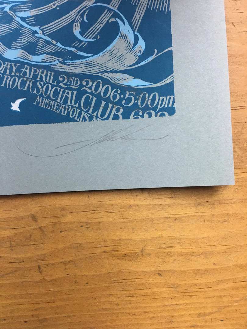 Icollide - 2006 Aaron Horkey Poster Minneapolis, MN Triple Rock Social Club