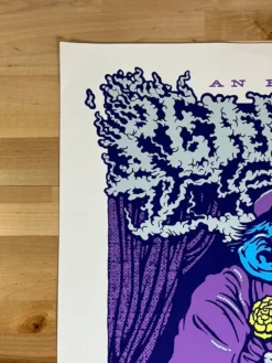 Gig Posters Pearl Jam - 2013 Ames Brothers Poster Purple Gorilla Monkey Wrigley Field 1st Ed