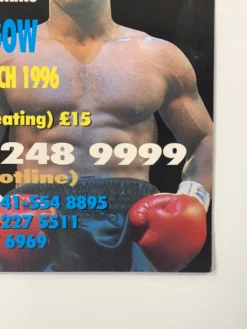 Sold Out Posters Boxing - 1996 Poster Frank Bruno Vs. Mike Tyson Las Vegas, NV MGM