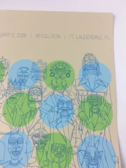 Ween - 2008 Todd Slater Poster Fort Lauderdale, FL Revolution Theater Gig Posters