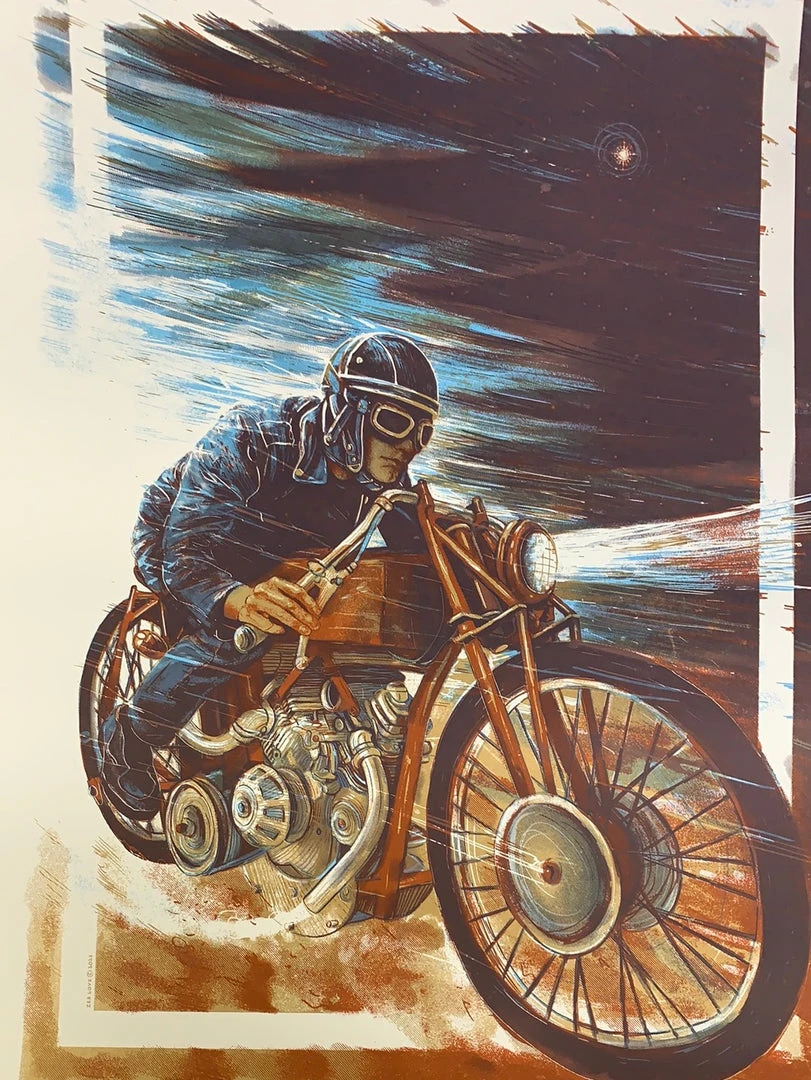 Bless The Wheel - 2021 Zeb Love Poster Motorcycle Art Print Art Prints