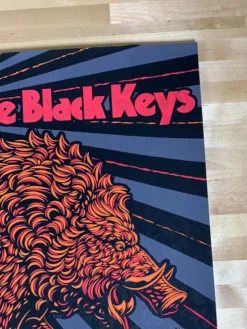 The Black Keys - 2019 Todd Slater Poster Houston, TX Toyota Center