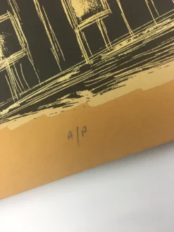 Art Prints Reconstructed Barn Owl - 2013 Dan Grzeca Poster Art Print Burnt Orange