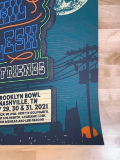 Phil Lesh - 2021 Status Serigraph Poster Nashville, TN Brooklyn Bowl Grateful Dead