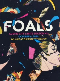 Foals - 2016 Andy Vastagh Poster Austin City Limits Moody Theater