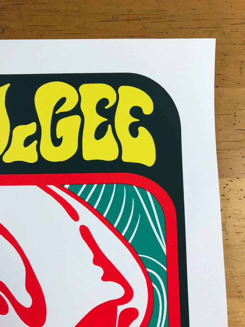 Umphrey's McGee - 2017 Jermaine Rogers Poster Atlanta, Chastain Park Amphitheatr Gig Posters