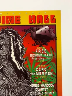 Gig Posters MHP 29 Herbie Hancock, Zero - 1997 Bella Poster Maritime Hall San Fran 1st