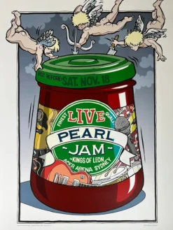 Pearl Jam - 2006 Daymon Greulich Poster Sydney, AUS Kings Of Leon Gig Posters