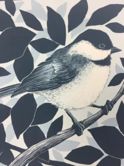 Black Capped Chickadee (Poecile Atricapillus) - 2015 Justin Santora Poster Art P