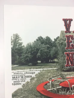 The Vaselines - 2009 Dan MacAdam Crosshair Poster Chicago, IL Metro