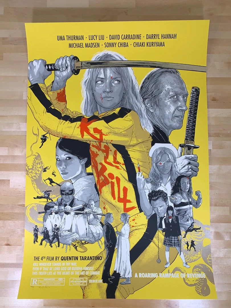A Roaring Rampage Of Revenge! - 2021 Joshua Budich Poster Kill Bill Movie/TV Posters