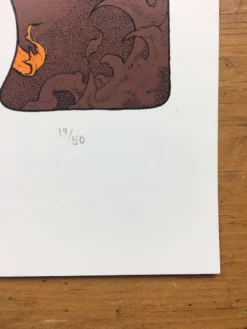 Pig Lady - 2008 John Dyer Baizley Poster Orange Art Prints