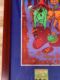 Phish - 2009 Jim Pollock Poster Indio, CA Festival 8, Framed Empire Polo Club