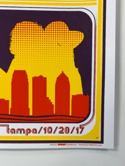 Gig Posters Kings Of Leon - 2017 Jason Malmberg Poster Tampa, FL Midflorida Credit
