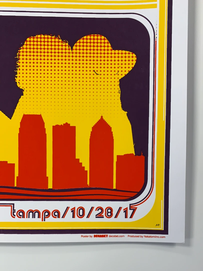 Gig Posters Kings Of Leon - 2017 Jason Malmberg Poster Tampa, FL Midflorida Credit