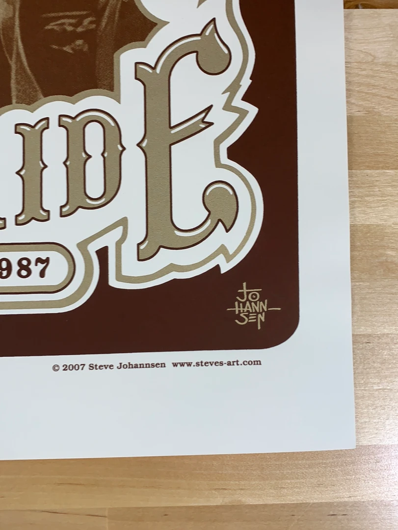 Grateful Dead - 1987/2007 Steve Johannsen Poster X/400 RP-3 Edition, CO