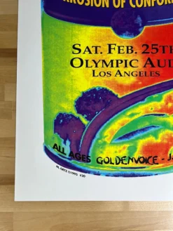 Megadeth - 1995 Matt Getz Poster Los Angeles, CA Del Mar Gig Posters