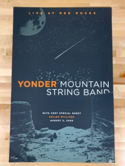 Yonder Mountain String Band - 2008 Anthem Branding Poster Red Rocks Morrison, CO