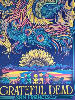 Grateful Dead - 2021 Todd Slater Poster San Francisco, CA Variant Gig Posters