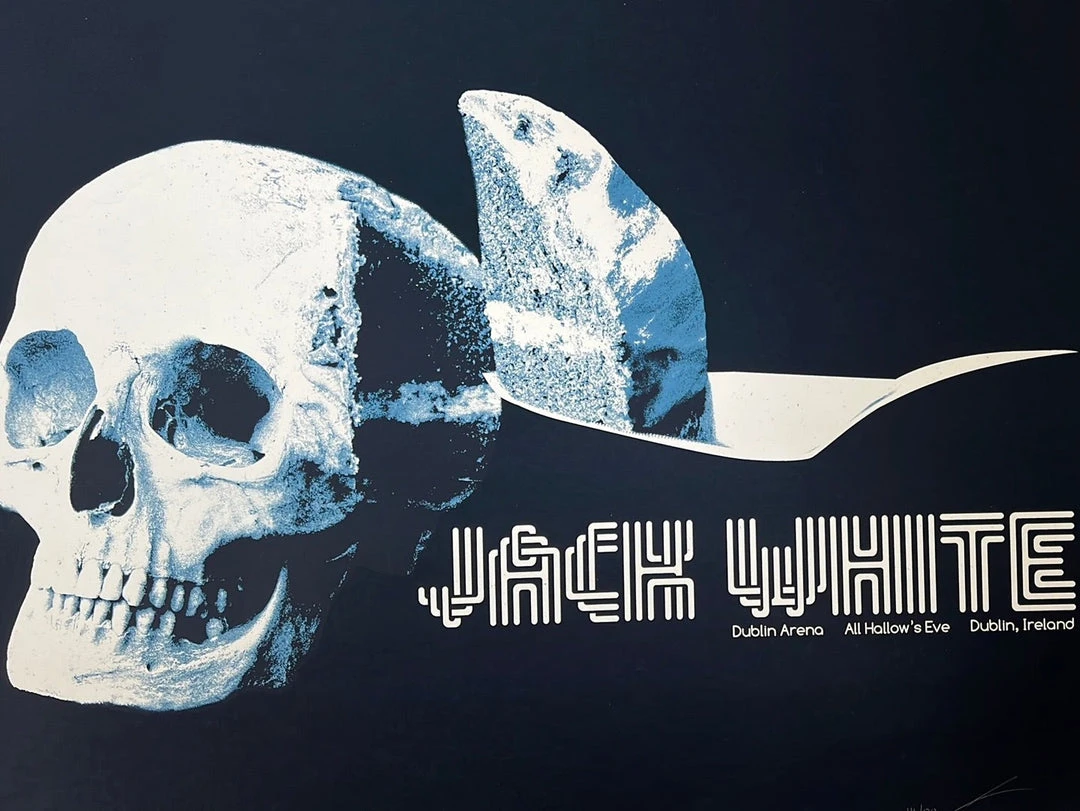 Gig Posters Jack White - 2012 Jay Shaw Poster Dublin, Ireland O2 Arena