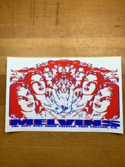 Melvins - 2007 8ball Poster Fort Collins, CO Aggie Theatre Band Signed