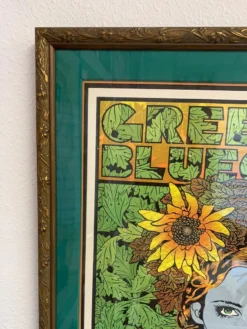 Colorado Greensky Bluegrass - 2017 Chuck Sperry Poster Red Rocks Morrison, CO FRAMED