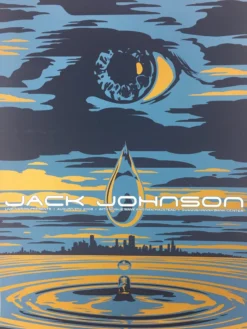 Gig Posters Jack Johnson - 2008 Todd Slater Poster Camden, NJ Susquehanna Bank Center