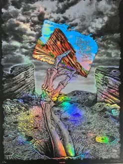 Colorado Queens Of The Stone Age - 2017 Emek Poster Red Rocks Morrison, CO FOIL