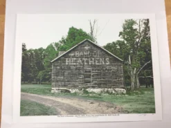 The Band Of Heathens - 2009 Dan MacAdam Crosshair Poster Austin, TX KLRU Studios