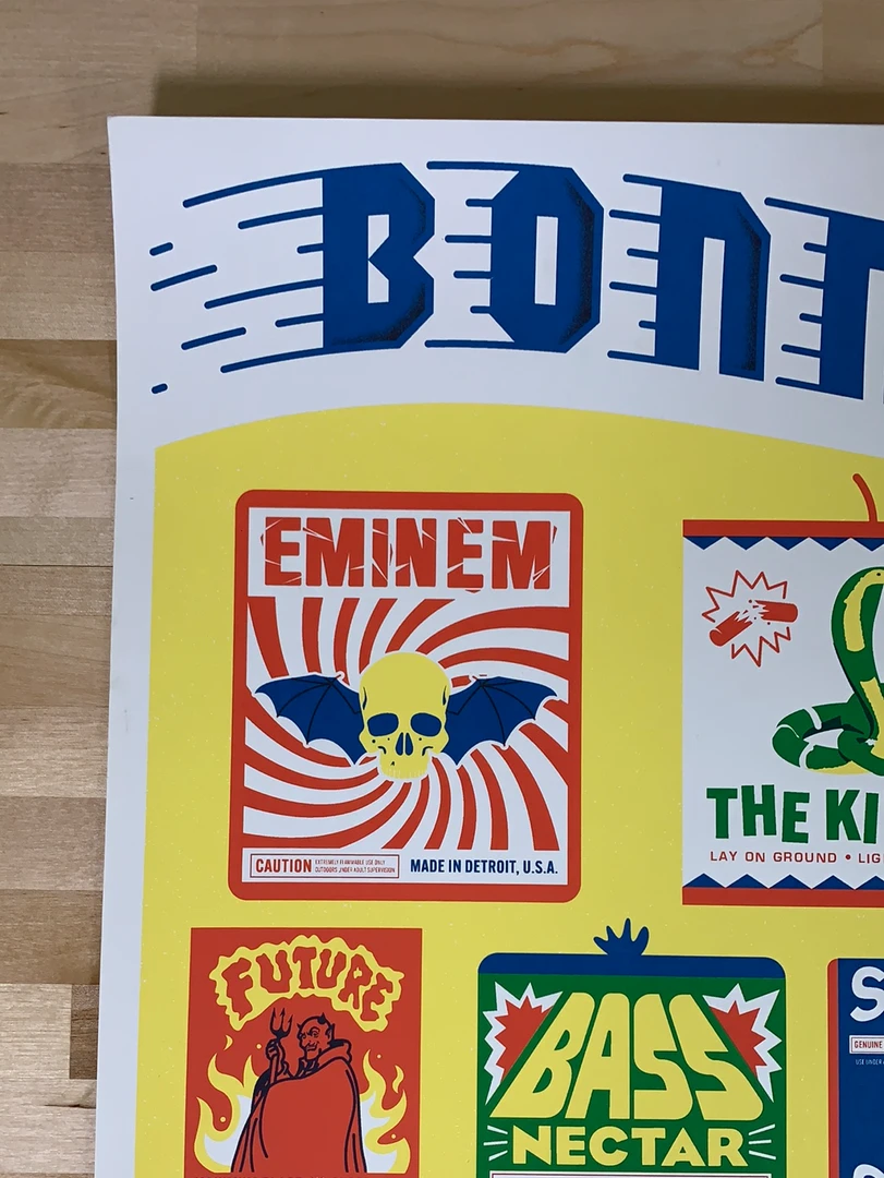 Gig Posters Bonnaroo - 2018 Mike Davis Poster Manchester, TN