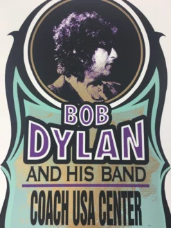 Bob Dylan - 2002 Mark Arminski Poster Elmira, NY Coach USA Center