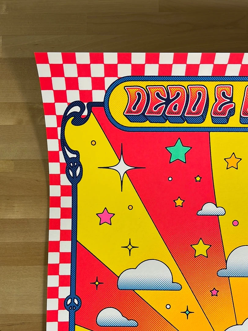 Dead & Company - 2021 Nate Gonzalez Poster Clarkston, MI DTE Energy Gig Posters