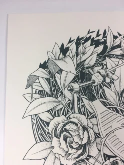 Reclaim, Erode - 2015 Justin Santora Poster Art Print Line Variant