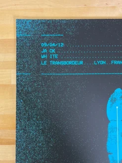 Jack White - 2012 Alan Hynes Poster Lyon France Le Transbordeur Gig Posters